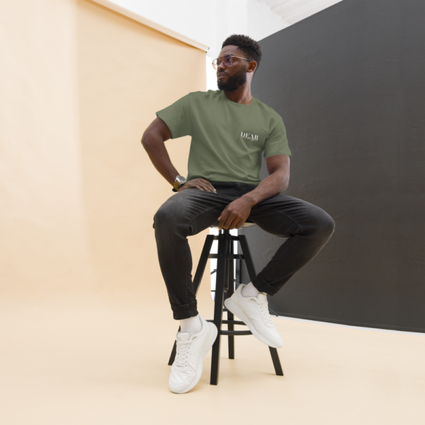 Unisex Military green T-Shirt with the message "Dear Stranger, one small act of kindness can make a big difference. Be the reason someone feels seen today!"